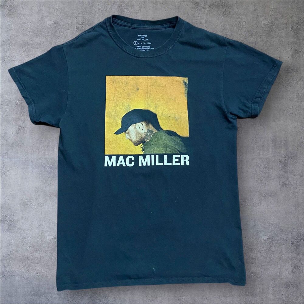 Product By Mac Miller Swimming Album Black T-Shirt Cotton Men's Size Small